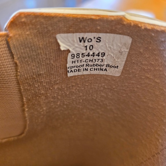 Sperry Top Sider Plaid Waterproof Rubber Boot Women's Size 10 Tall Rain Boots - Picture 10 of 14